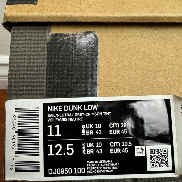 Off-White Dunk Low Lot 12 Size 11 - Picture 7 of 8